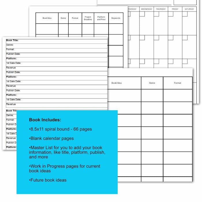 Writer's Ultimate Productivity Bundle | Writing Planners, Trackers, Notebooks & Author Resources