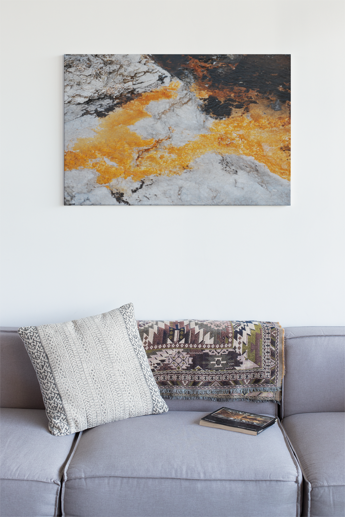 Yellowstone National Park Hydrothermal Waters Art Canvas Print 3 Sizes
